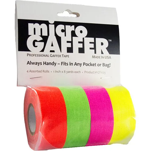 Cinta de cámara MICRO GAFFER 1″x7mts. (1 rollo)