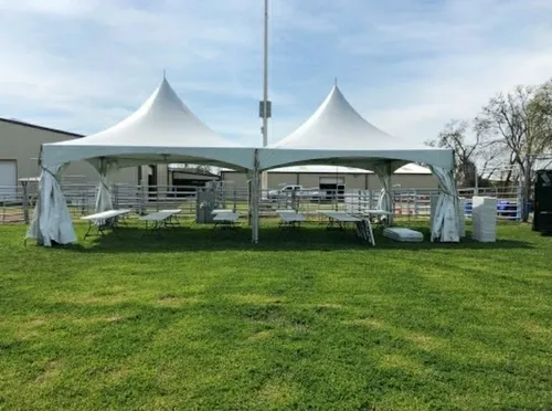 20×40 High Peak Frame Tent Package 80 Person