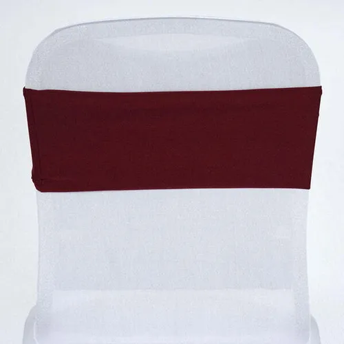 Burgundy Spandex Stretch Chair Sashes