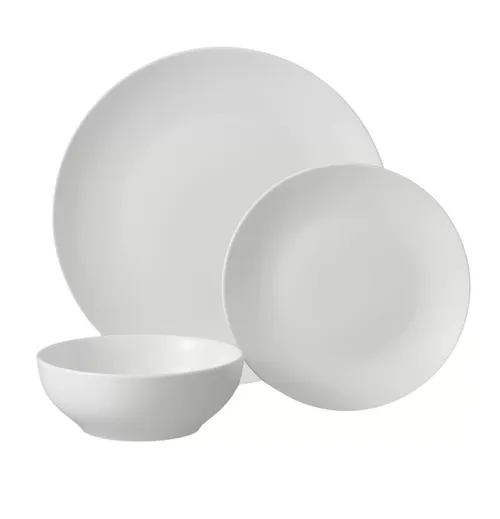 Coupe Stoneware Dinnerware Collection - Natural White