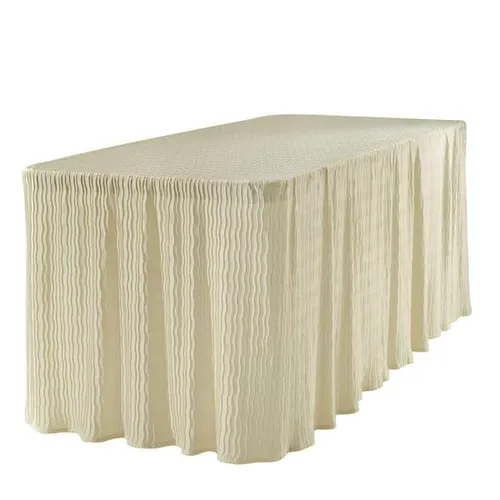 Full Length Rectangular with Textured Pleating (90