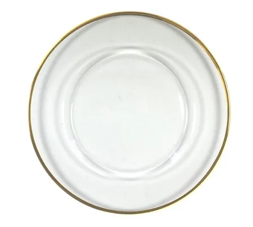 Gold Rim Glass Charger