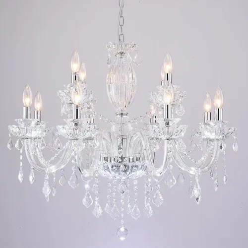 Chandelier 12 Light Clear