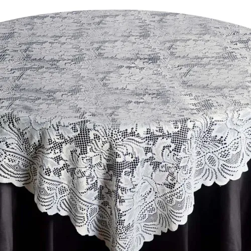 Ivory Lace Overlay 72