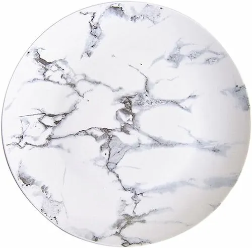 Gray Marble Dinner Plate