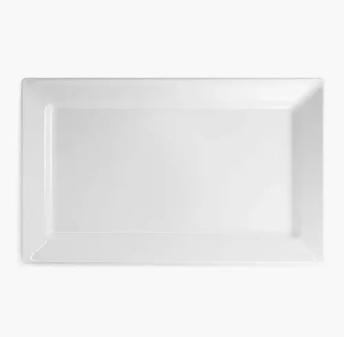 Large Rectangular Serving Tray - White