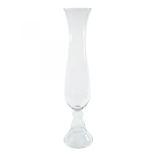 Tall Glass Trumpet Vase