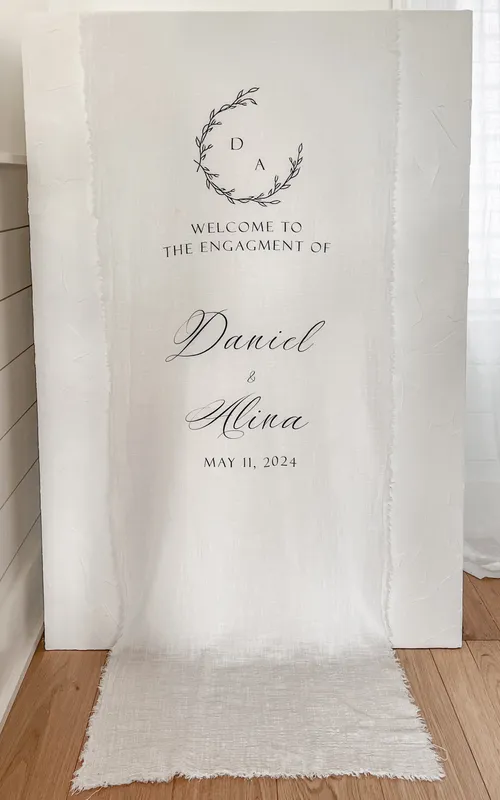 Custom Linen Sign
