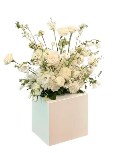 1 ft White Pedestal Stand