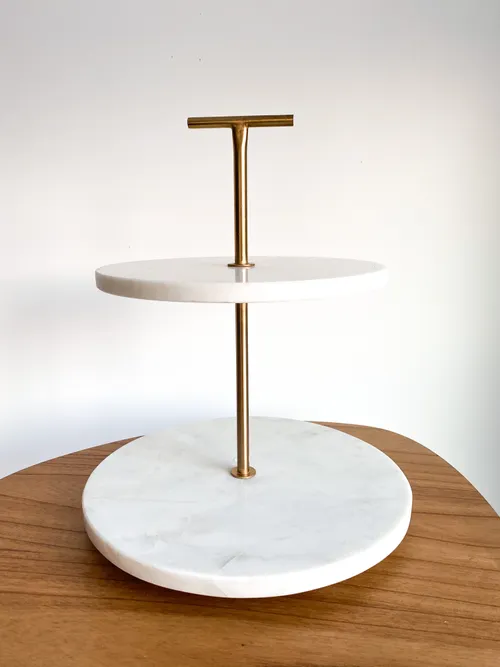 Marble 2 Tier Stand