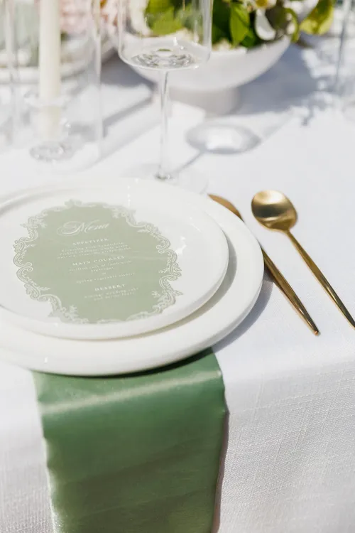 Sage Green Silk Napkins