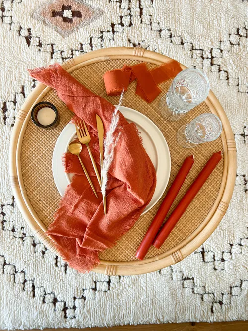 Terracotta Muslin Napkin