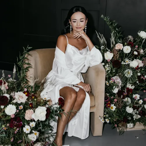 Nude Velvet Barrel Chair