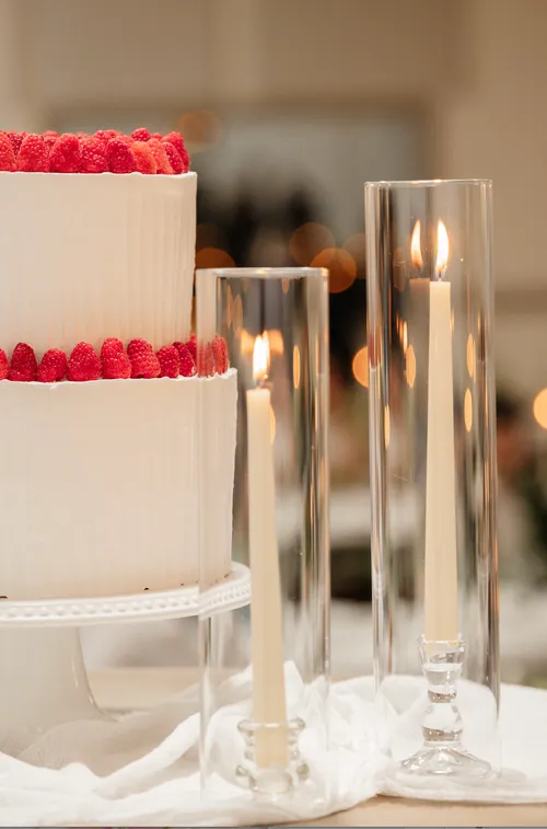 Clear Round Taper Candle Holder