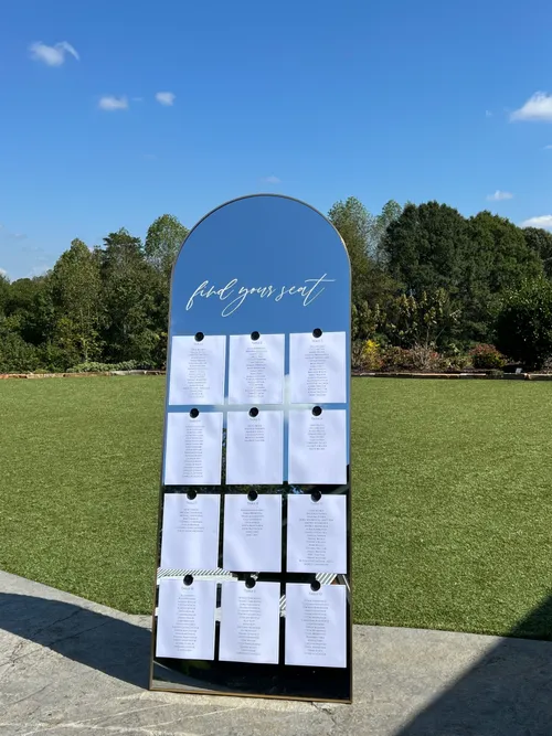 Gold Full Arch Mirror 