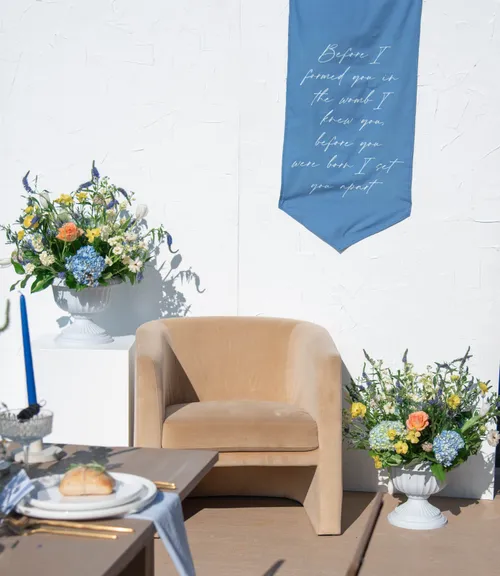 Nude Velvet Barrel Chair