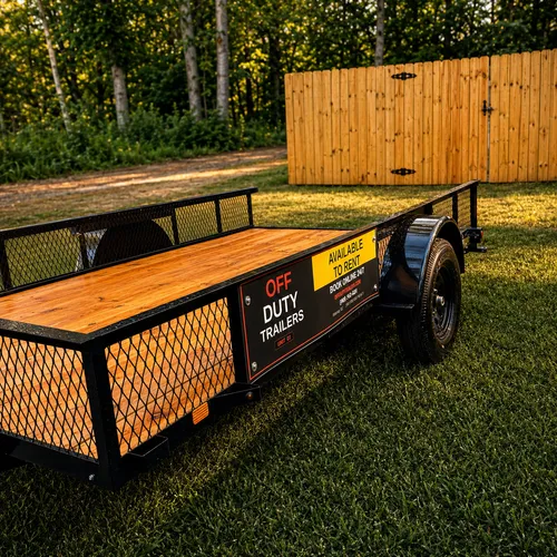 7×12 Mesh High Side Utility Trailer