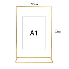 Gold Metal Hanging Stand with Personalised Sign