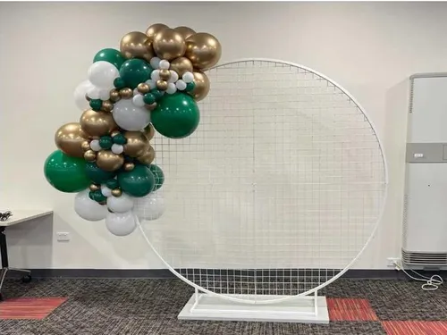 2m Organic Balloon Garland with Mesh Round