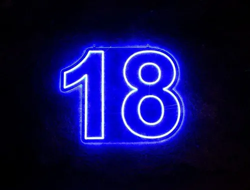 Neon LED Sign - 18 - Blue