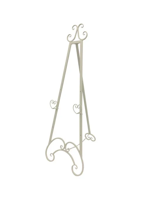 Metal Iron Easel - White