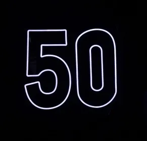 Neon LED Sign - 50 - White