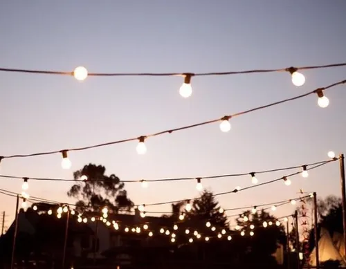 Festoon Party Lights - Clear Globes - 15m