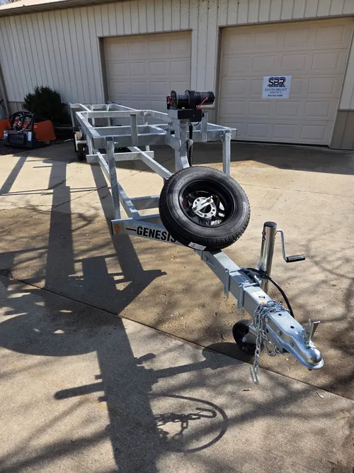 Scissor Pontoon Trailer (w/electric winch)