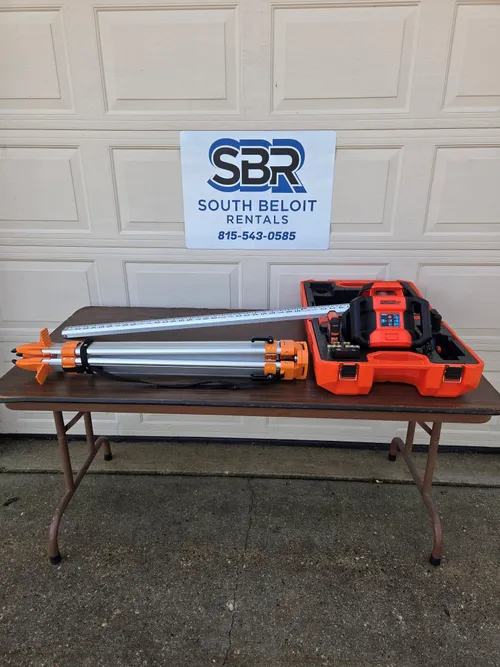 Dual Plane Laser Level w/Tripod and Grade Rod