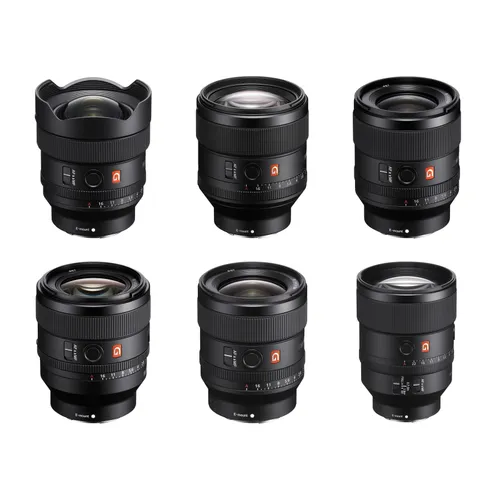 Sony G Master Prime E Mount Lenses (Set of 6)