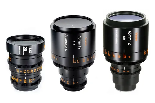 Vazen Anamorphic 1.8x MFT Primes (Set of 3)