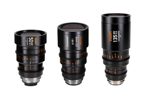 Vazen Full Frame 1.8x Anamorphic PL Primes (Set of 3)