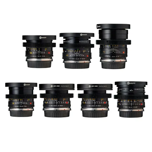 Leica-R EF Summicron Vintage Cine-Mod Lenses (Set of 7)