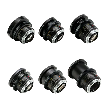 Leica-R EF Summicron Vintage Cine-Mod Lenses (Set of 6)