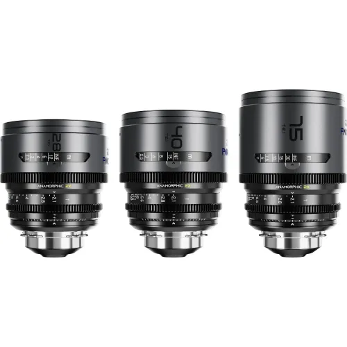 DZOFilm PAVO 2x Anamorphic PL Lenses Blue Coating (Set of 3)