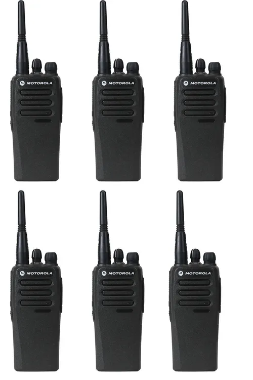Motorola C200d Walkie + Multi-Bay Charger KIT (Set of 10)