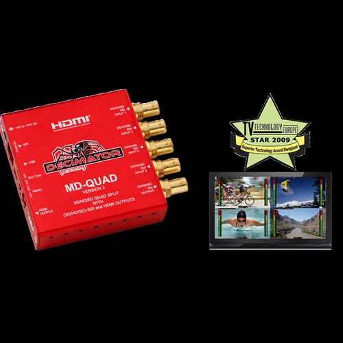Decimator MD-QUAD 3G/HD/SD-SDI V3 Quad Split Multi-Viewer
