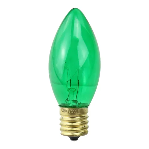 Lights - C9 Bulbs - Green -Translucent - Box of 25