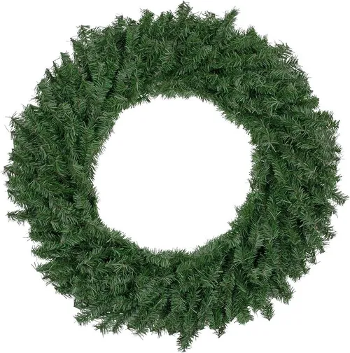 Wreath - 7' - Green - Unlit - Undressed