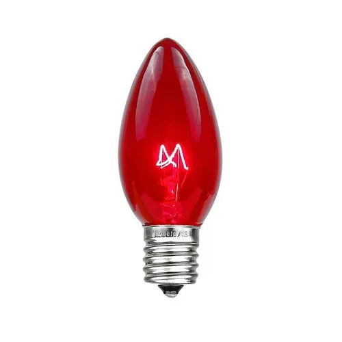 Purchase - C9 Bulb - Red - Incandescent - Transparent