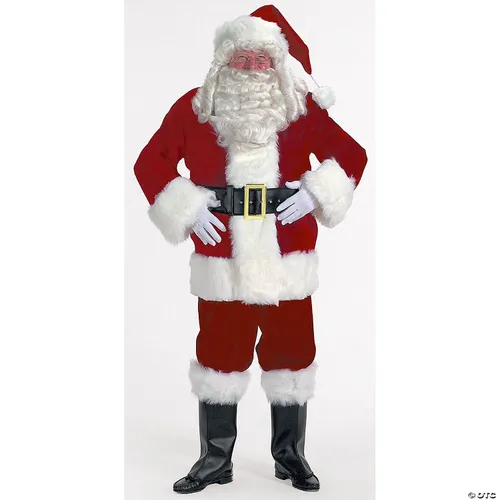 677 - Sales Item - Santa Suit - Deluxe - Burgundy - Partially Lined 