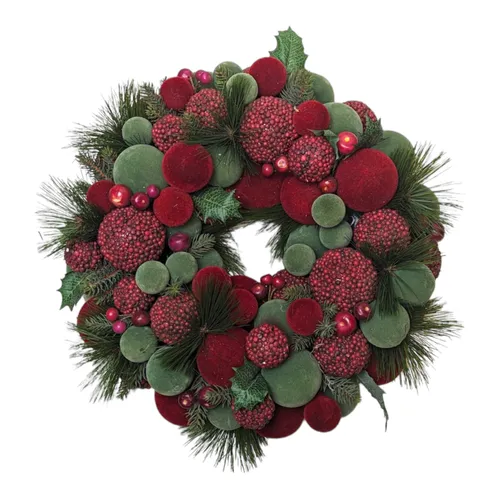 Smalls - Balled Velvet Wreath - 18