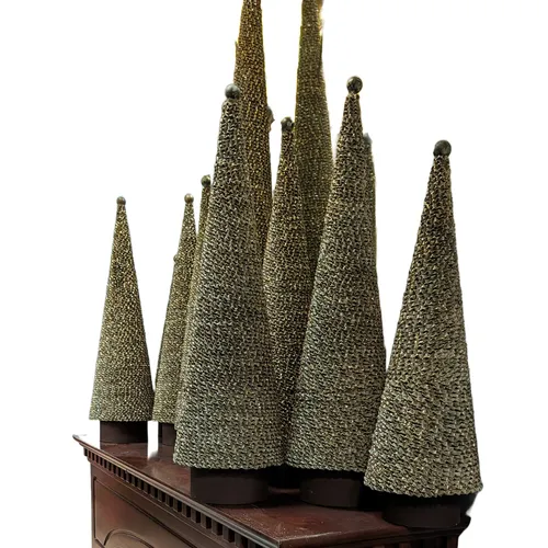 Trees - Smalls - Gold Glitter Cone Tree - Large - 48