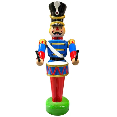 821-Oversized - Wellington - Nutcracker - 74” - Fibreglass - Red/Gold/Blue