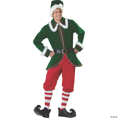 678 - Sales Item - Elf Costume - Men's Green Velvet