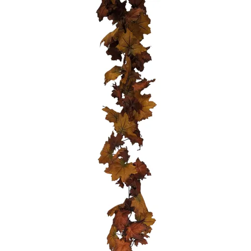 FA71 - Garland - Fall Foliage - 5.5' - Orange/Brown