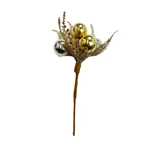 C426 - Picks - Shiny Gold/Silver Balls - 8.5