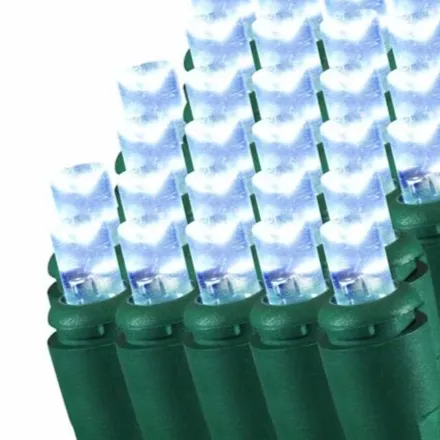 L23 - Final Sale - LED - Bullet - Light Strand - 50' - White Cord - End To End - Bright White