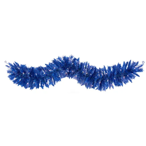 Garland - Tinsel - Blue - Priced by the Foot
