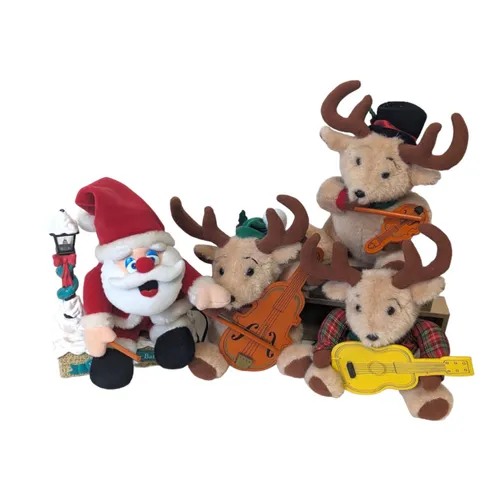 Smalls - Santa Reindeer Band - Various Sizes - Red/White/Brown - Felt